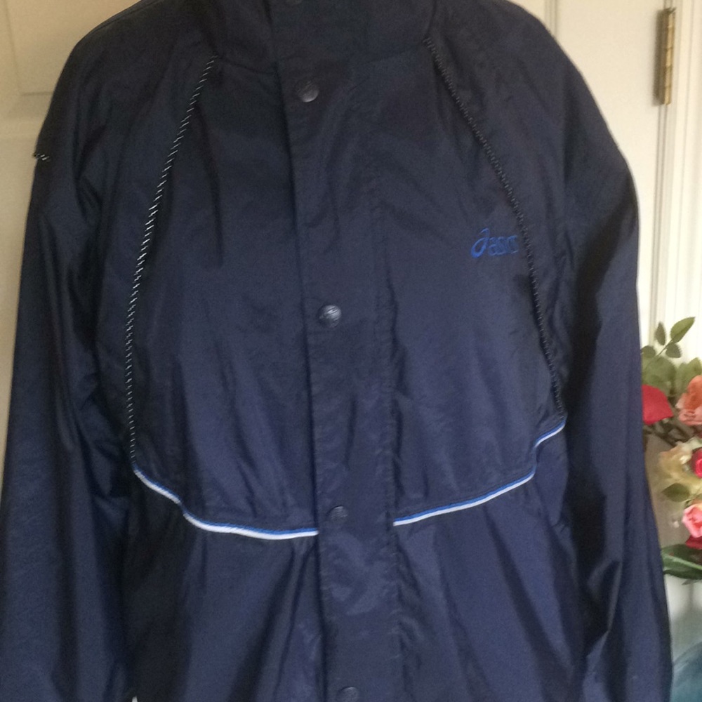 Asics Performance Navy Jacket Size Large - image 2